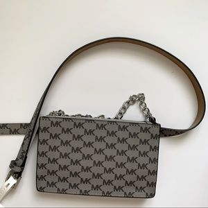 Michael Kors Signature logo Pull Chain belt bag